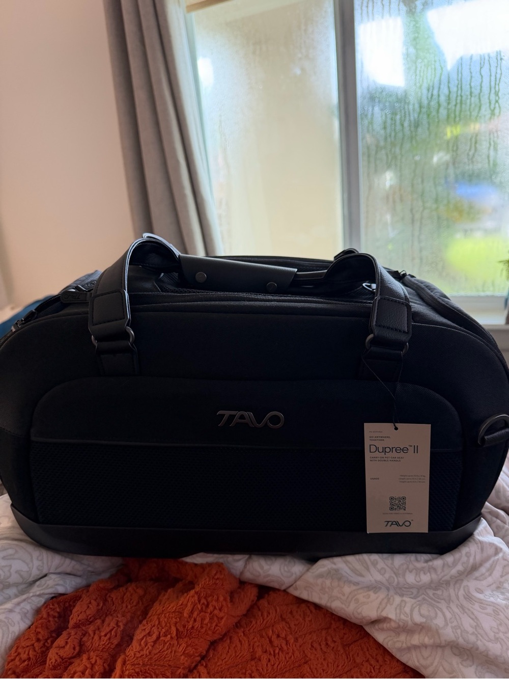Tavo Pets Dupree II Airline Carry-On Dog & Cat Car Seat, black BRAND NEW
